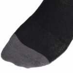 Adidas Essentials Cushioned Quarter Socks Black Gray 3 Pairs - Image 3