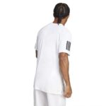 Adidas Club 3 Stripes T-shirt White Black - Image 6