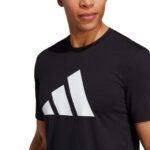 Adidas Essentials Black T-shirt - Image 4