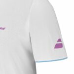 Babolat Juan Lebron White Pink T-shirt - Image 4