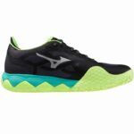 Mizuno Wave Enforce Tour Clay Shoes Black White Lime - Image 2