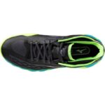 Mizuno Wave Enforce Tour Clay Shoes Black White Lime - Image 3