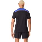 Asics Padel Court SS Top Black Cobalt Blue T-shirt - Image 2