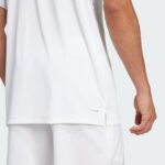 Adidas Club 3 Stripes Polo White And Black T-Shirt - Image 5