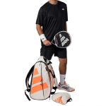 Adidas Multigame 3.5 White Chalk Orange Padel Bag - Image 6