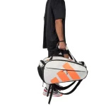 Adidas Multigame 3.5 White Chalk Orange Padel Bag - Image 7