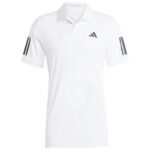 Adidas Club 3 Stripes Polo White And Black T-Shirt