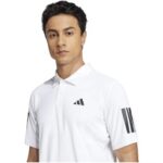 Adidas Club 3 Stripes Polo White And Black T-Shirt - Image 7