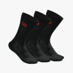 Wilson Men's Crew Socks - 3 Pack - Black