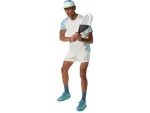 Asics Padel Court Print SS Top Cream Blue T-shirt - Image 8