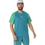 Asics Padel Court Print SS Top Pine Green T-shirt