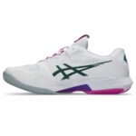 Asics Solution Speed FF 4 Clay White Pink Padel Shoes - Image 2
