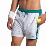 Nox Pro White Green Ivy Shorts - Image 5