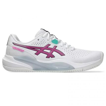 Asics Gel Challenger 15 Clay White Pink Sakura Padel Shoes