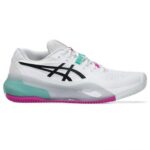 Asics Gel Resolution X Clay Padel Shoes White Aurora Green
