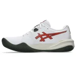 Asics Gel Challenger 15 Clay Padel Shoes White Red - Image 2