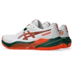 Asics Gel Challenger 15 Padel Shoes White Orange - Image 3