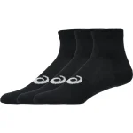 Asics Quarter Performance Socks Black 3 Pairs