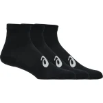 Asics Quarter Performance Socks Black 3 Pairs - Image 2