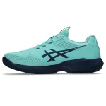 Asics Solution Speed FF 4 Clay Padel Shoes, Mint Dark Blue - Image 2