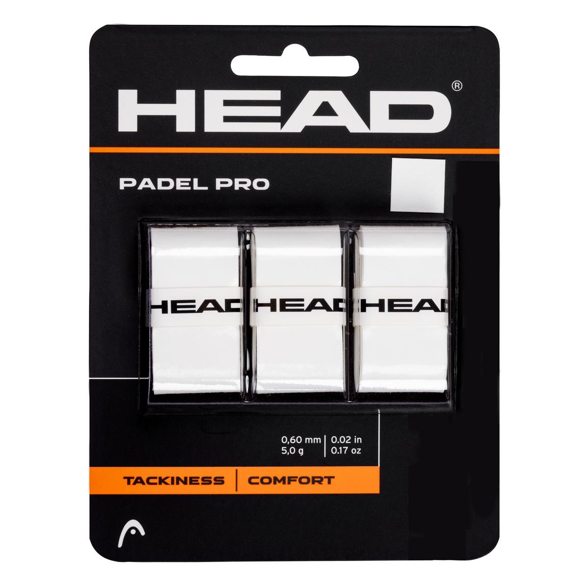 73595201_o Head Padel Pro Overgrips White 3 Units - Image 1