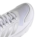 Adidas CourtJam Control 3 White Silver Women's Padel Shoes - Image 4