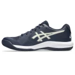 Asics Gel Dedicate 9 Clay Padel Shoes Dark Blue Beige - Image 2