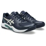 Asics Gel Dedicate 9 Clay Padel Shoes Dark Blue Beige - Image 3