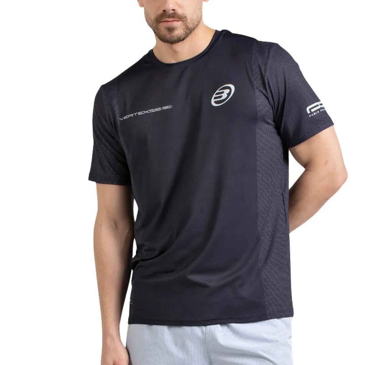 Bullpadel Pablo Cardona 26I T-Shirt - Black - Front Bullpadel Pablo Cardona 26I T-Shirt - Black - front view