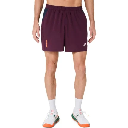 Asics Padel Court 7IN Granate Oscuro Short Asics Padel Court 7IN Granate Oscuro