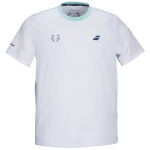 Babolat Juan Lebron Crew Neck Tee 2027 - White - Front view