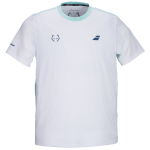 Babolat Juan Lebron Crew Neck Tee 2027 - White - Front view