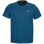 Babolat Juan Lebron Crew Neck Tee 2027 - Blue - Front view