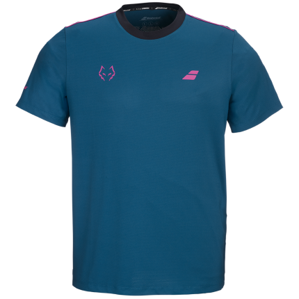 Babolat Juan Lebron Crew Neck Tee 2027 - Blue - Front view