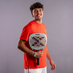 NOX AT10 Genius Attack 12K Alum XTREM 2027 padel racket - Agustín Tapia holding the racket
