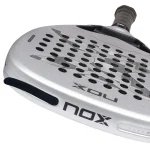 NOX AT10 Genius Attack 12K Alum XTREM 2027 padel racket - frame and face close-up