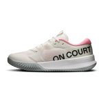 On THE ROGER Pro 3 Clay women's cream and pink shoes, product view 3