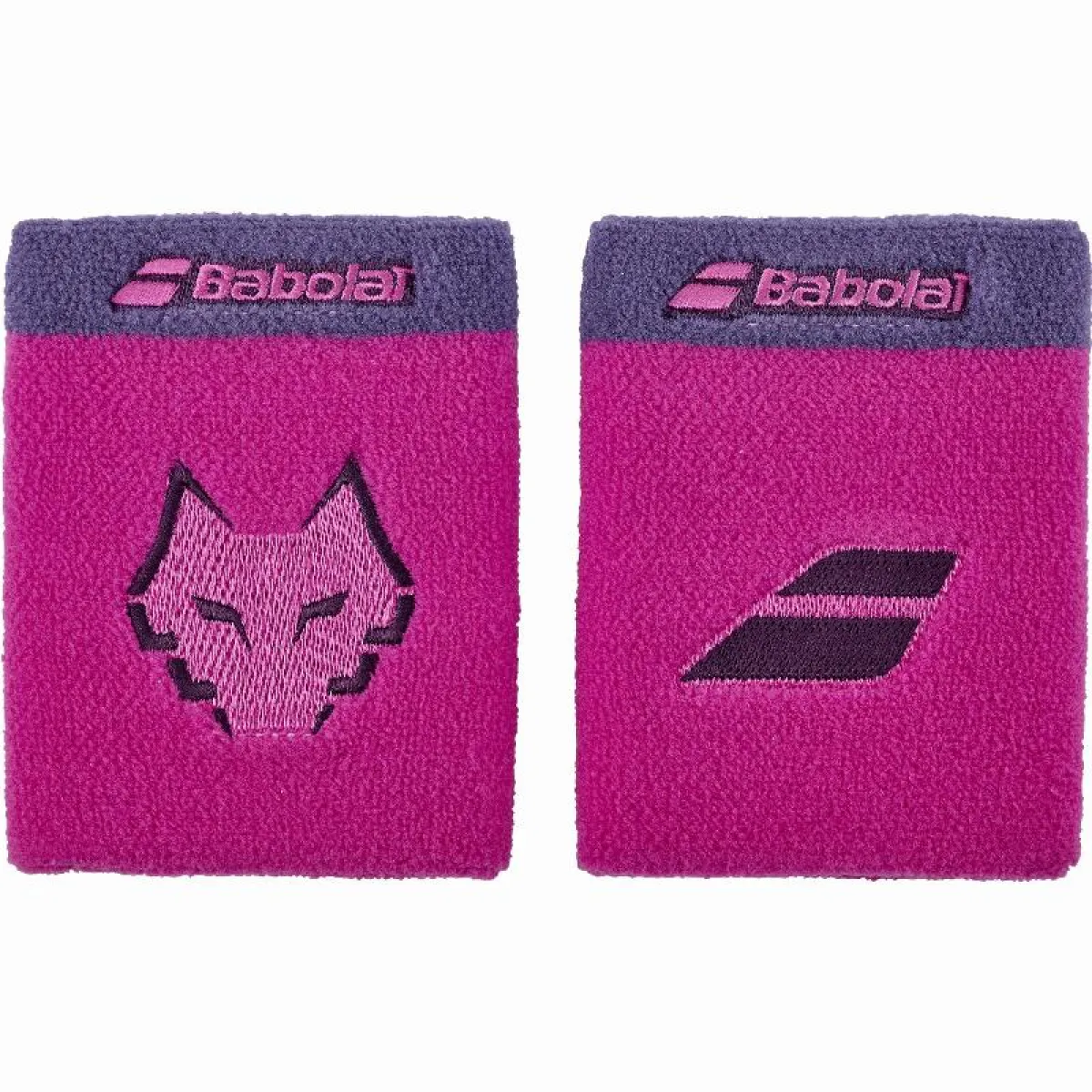 Babolat Juan Lebron Terry Jumbo Wristbands - Raspberry (2 Pack) - 1 Babolat Juan Lebron Terry Jumbo Wristbands - Raspberry (2 Pack) - product view 1