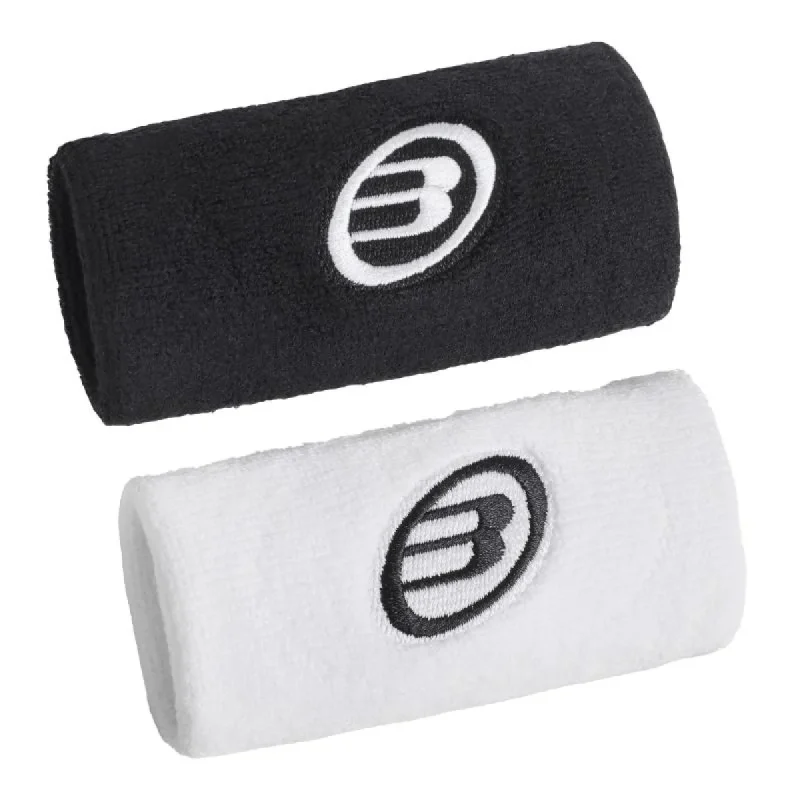 Bullpadel BPMU262 I Black White Wristbands - 2 Pack - product view 1