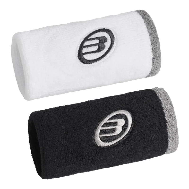 Bullpadel BPMU265 I White Black Wristbands - 2 Pack - product view 1