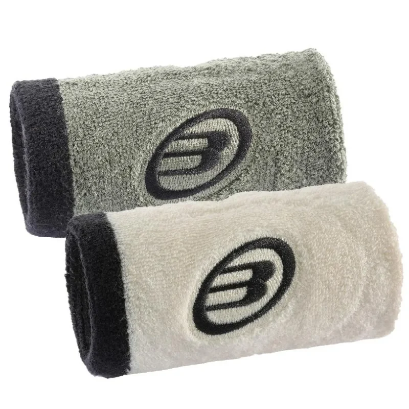 Bullpadel Premier Padel BPMU-PMR2607 Khaki Ecru Wristbands - 2 Pack - product view 1